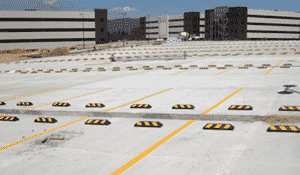 Ubicación correcta de Topes para estacionamiento para autos